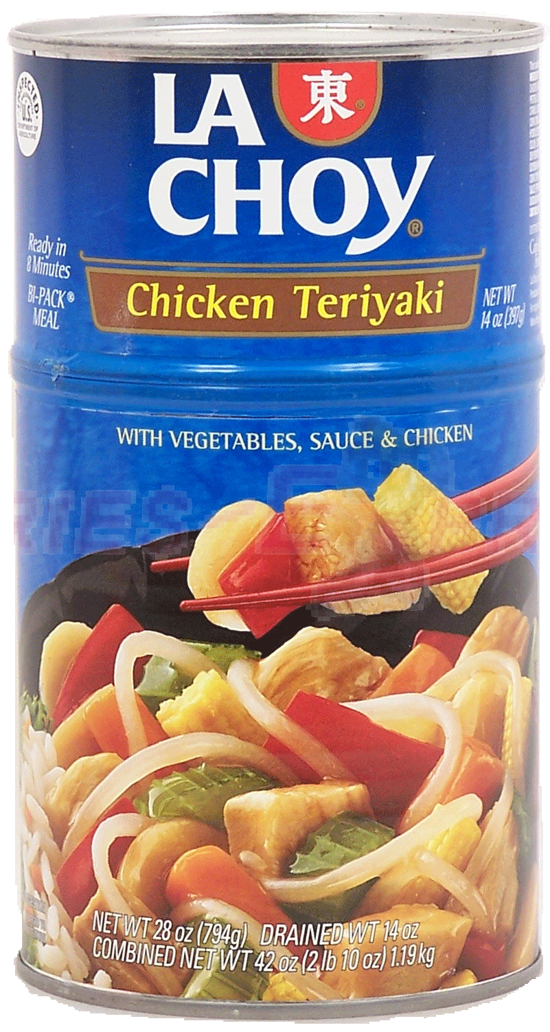 La Choy  chicken teriyaki bi-pack meal with vegetables, sauce & chicken Full-Size Picture